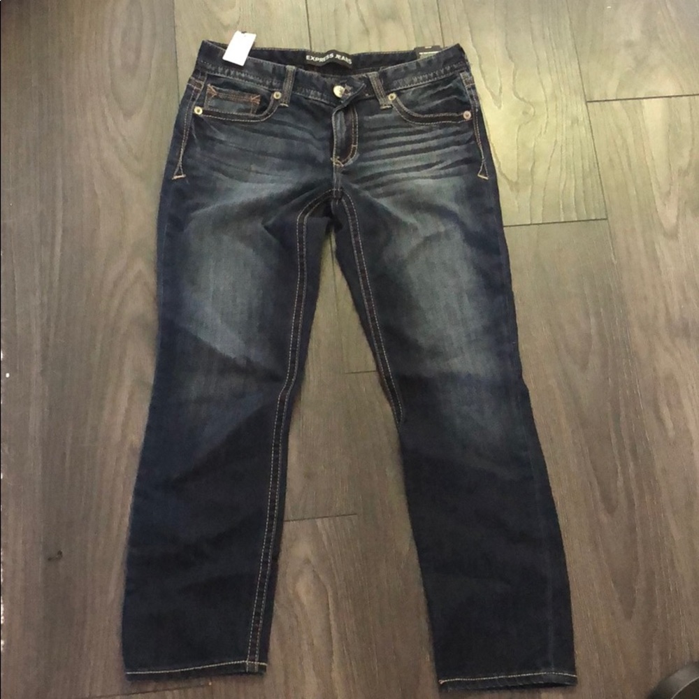 Express Skinny low rise jeans